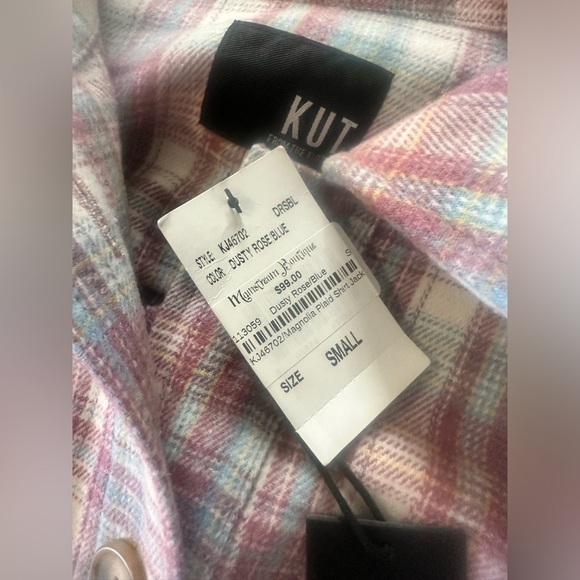 COPY - NWT Kut from the Kloth Dusty Rose/Blue Shacket - Picture 5 of 10